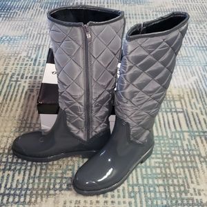 🌧Women's Quilted Grey Rainboots🌧